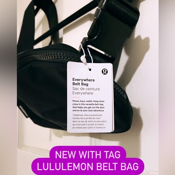 Lululemon belt bag new with tags black - Picture 2 of 2